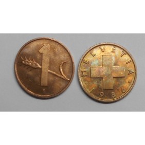 SWITZERLAND 1 Rappen 1986