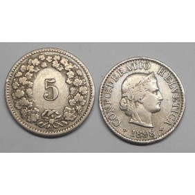 SWITZERLAND 5 Rappen 1898