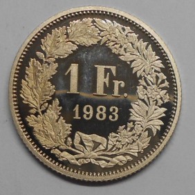 SWITZERLAND 1 Franc 1983 Proof
