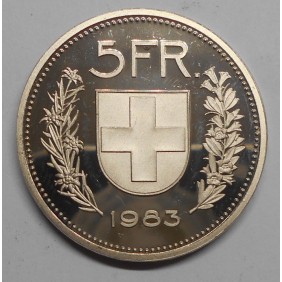 SWITZERLAND 5 Francs 1983...