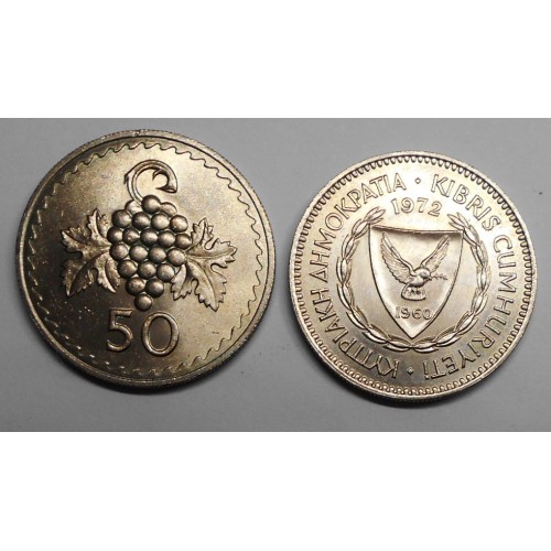 CYPRUS 50 Mils 1972
