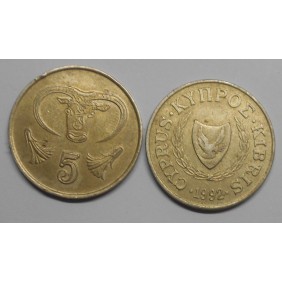 CYPRUS 5 Cents 1992