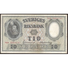 SWEDEN 10 Kronor 1944