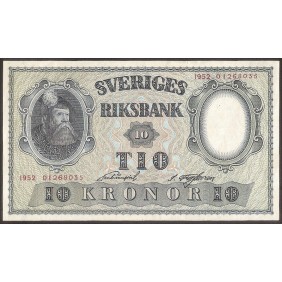 SWEDEN 10 Kronor 1952