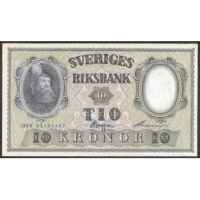 SWEDEN 10 Kronor 1959