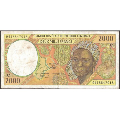 CONGO (C.A.S.) 2000 Francs...