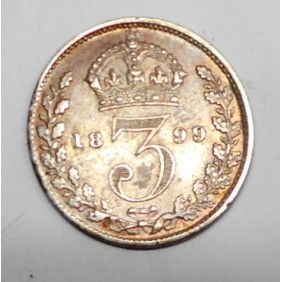 GREAT BRITAIN 3 Pence 1899...