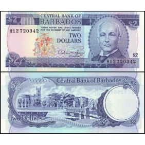 BARBADOS 2 Dollars 1993
