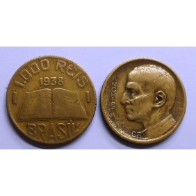 BRAZIL 1000 Reis 1938 Jose...