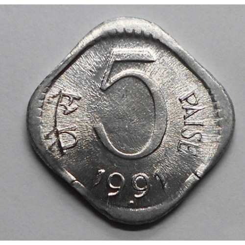 INDIA 5 Paise 1991 H