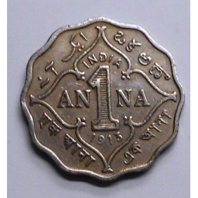 BRITISH INDIA 1 Anna 1913