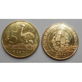 URUGUAY 5 Pesos 2011 Nandu