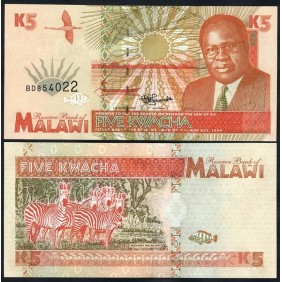MALAWI 5 Kwacha 1995