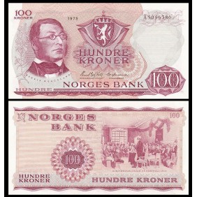 NORWAY 100 Kroner 1975