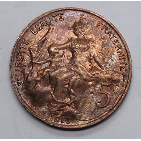 FRANCE 5 Centimes 1916 (s)...