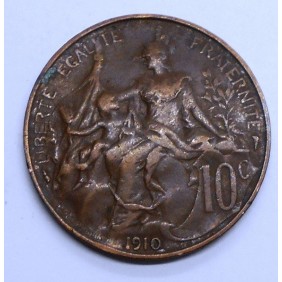 FRANCE 10 Centimes 1910
