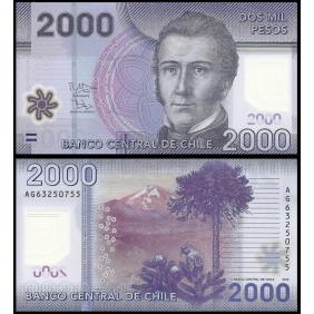 CHILE 2000 Pesos 2016 Polymer
