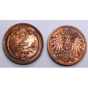 AUSTRIA 2 Heller 1909