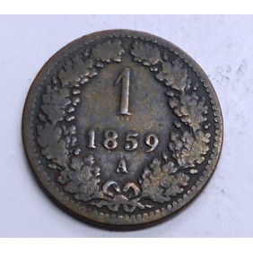 AUSTRIA 1 Kreuzer 1859 A