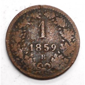 AUSTRIA 1 Kreuzer 1859 B