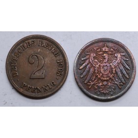GERMANY EMPIRE 2 Pfennig...