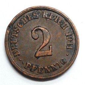 GERMANY EMPIRE 2 Pfennig...