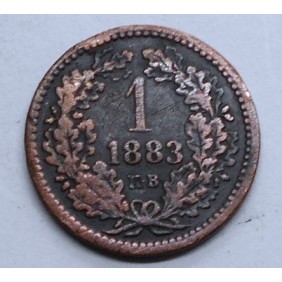 HUNGARY 1 Krajczar 1883