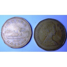 CANADA 1 Dollar 1988