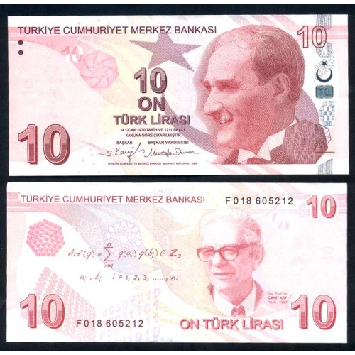 TURKEY 10 Lira 2009 (2022)