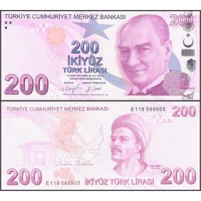 TURKEY 200 Lira 2009 (2022)