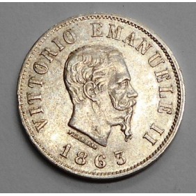 50 Centesimi 1863 T Stemma