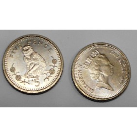 GIBRALTAR 5 Pence 1995 AA