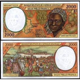 GABON (C.A.S.) 2000 Francs...