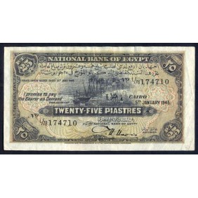 EGYPT 25 Piastres 05.01.1945