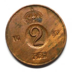 SWEDEN 2 Ore 1952