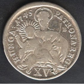 HUNGARY 15 Krajczar 1745...