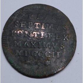 PIO VII 1/2 Baiocco 1802 A.II