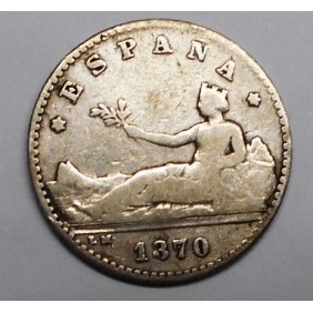 SPAIN 50 Centimos 1870...