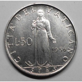 VATICANO 50 Lire 1956