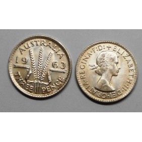 AUSTRALIA 3 Pence 1963 AG