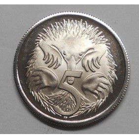 AUSTRALIA 5 Cents 1972 PROOF