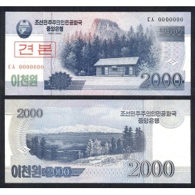 NORTH KOREA 2000 Won 2008...