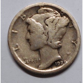 USA Mercury Dime 1929 S