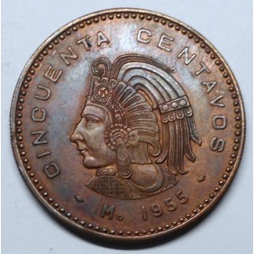MEXICO 50 Centavos 1955