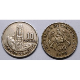 GUATEMALA 10 Centavos 1970
