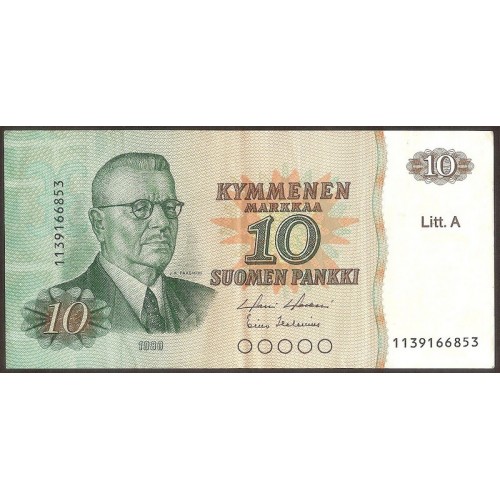 FINLAND 10 Markkaa 1980