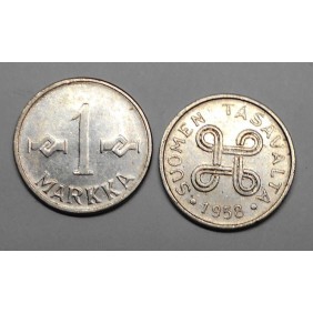 FINLAND 1 Markka 1958
