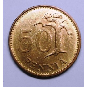 FINLAND 50 Pennia 1963