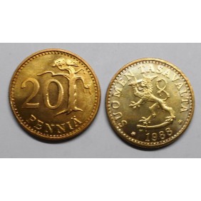 FINLAND 20 Pennia 1988