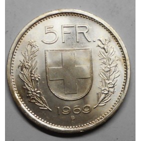 SWITZERLAND 5 Francs 1969 AG